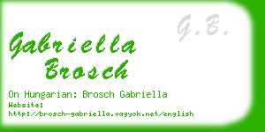 gabriella brosch business card